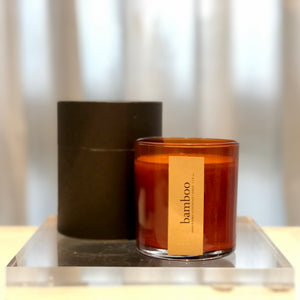 bamboo scented candle